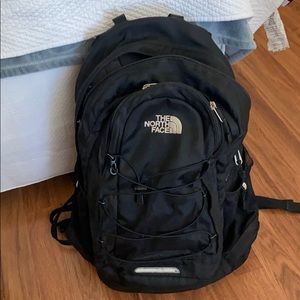 black north face backpack